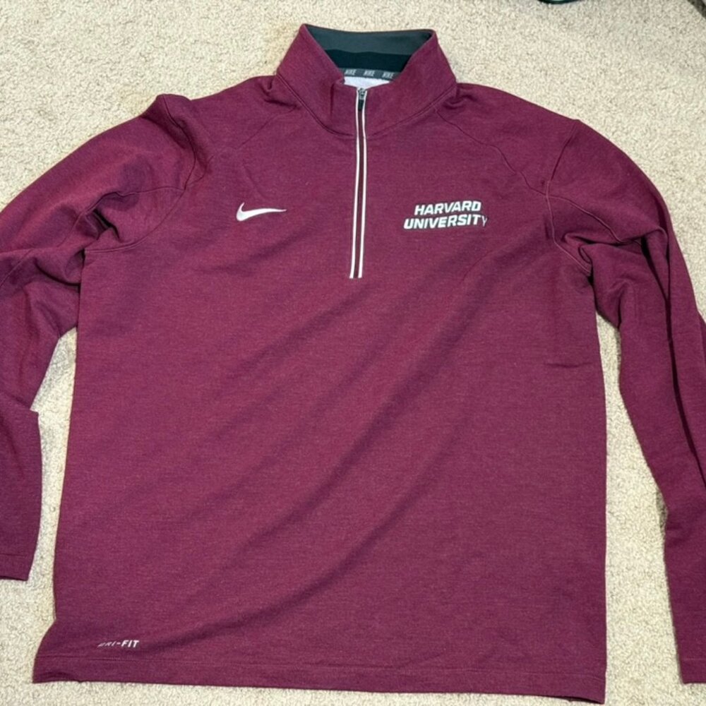 Nike Harvard 1/4 (Quarter) Zip Long Sleeve Pullover - Size Large